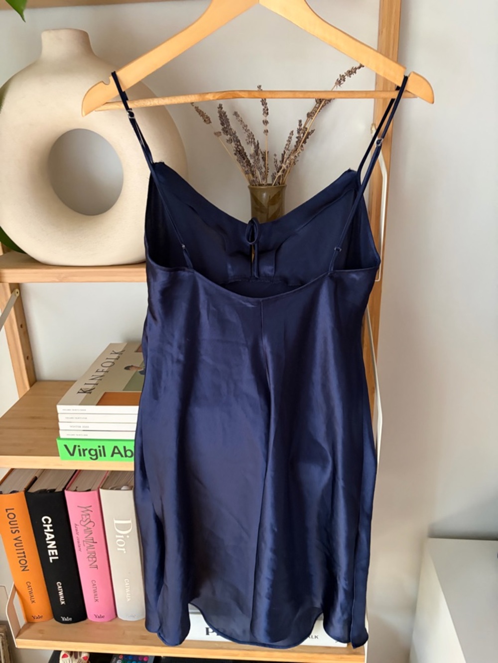 La SENZA Navy Satin Slip Camisole Dress - Picture 2 of 5